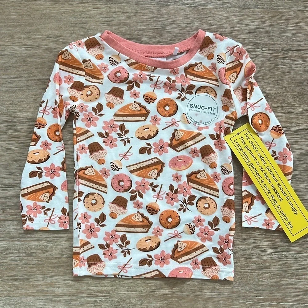 🎃 Tres Beau et Belle Toddler Girl Bamboo Pajama Set 12 months Pumpkin